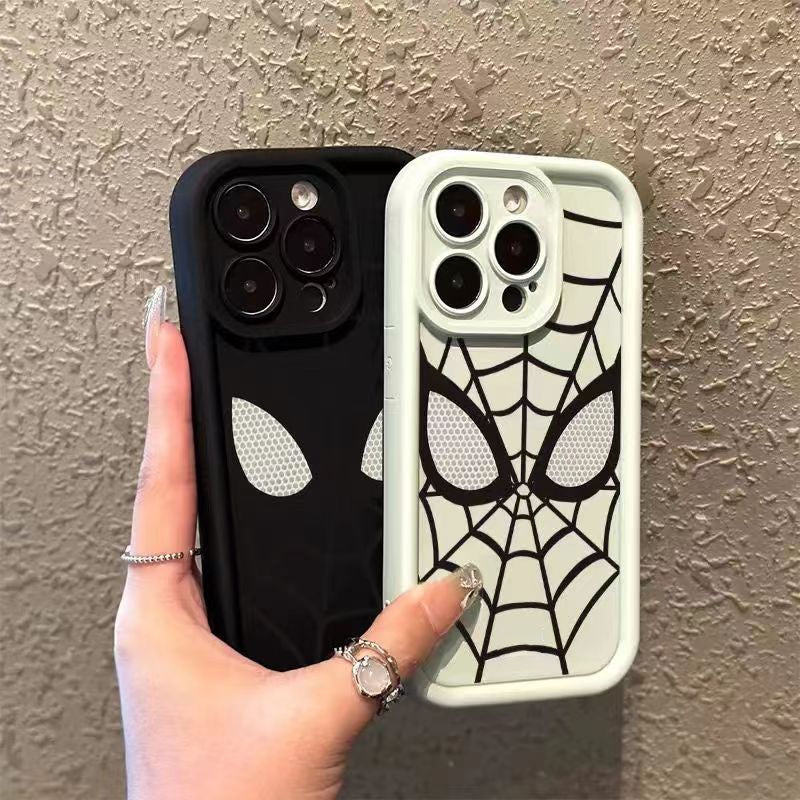 ZEROTO ZR007 Spidey Face Mask Soft Silicone Case Cover For iPhone 12 13 14 15 Pro Plus Mini Max