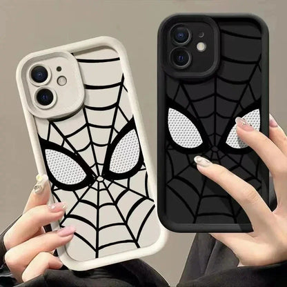 ZEROTO ZR007 Spidey Face Mask Soft Silicone Case Cover For iPhone 12 13 14 15 Pro Plus Mini Max