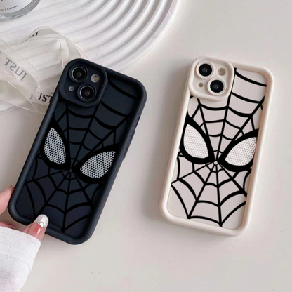 ZEROTO ZR007 Spidey Face Mask Soft Silicone Case Cover For iPhone 12 13 14 15 Pro Plus Mini Max