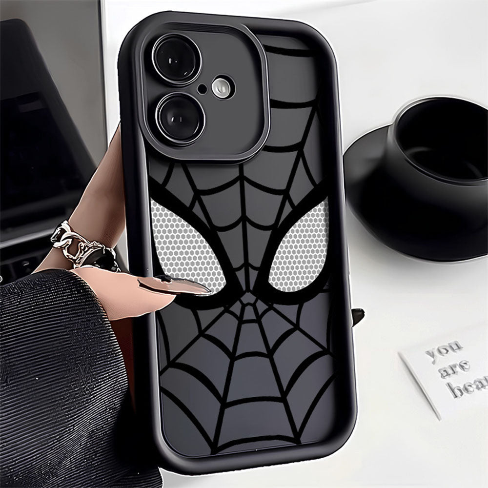 ZEROTO ZR007 Spidey Face Mask Soft Silicone Case Cover For iPhone 12 13 14 15 Pro Plus Mini Max