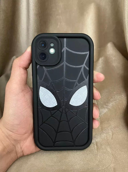 ZEROTO ZR007 Spidey Face Mask Soft Silicone Case Cover For iPhone 12 13 14 15 Pro Plus Mini Max