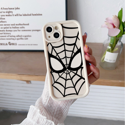 ZEROTO ZR007 Spidey Face Mask Soft Silicone Case Cover For iPhone 12 13 14 15 Pro Plus Mini Max